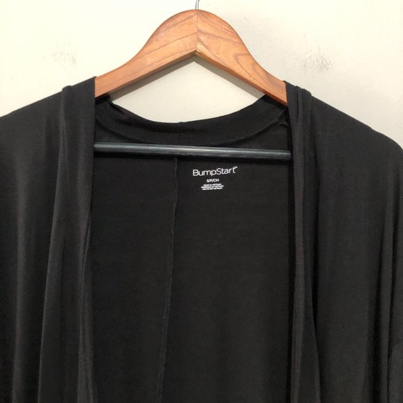 BumpStart Long Sleeve Open Front Cardigan Black Small - Picture 3 of 8